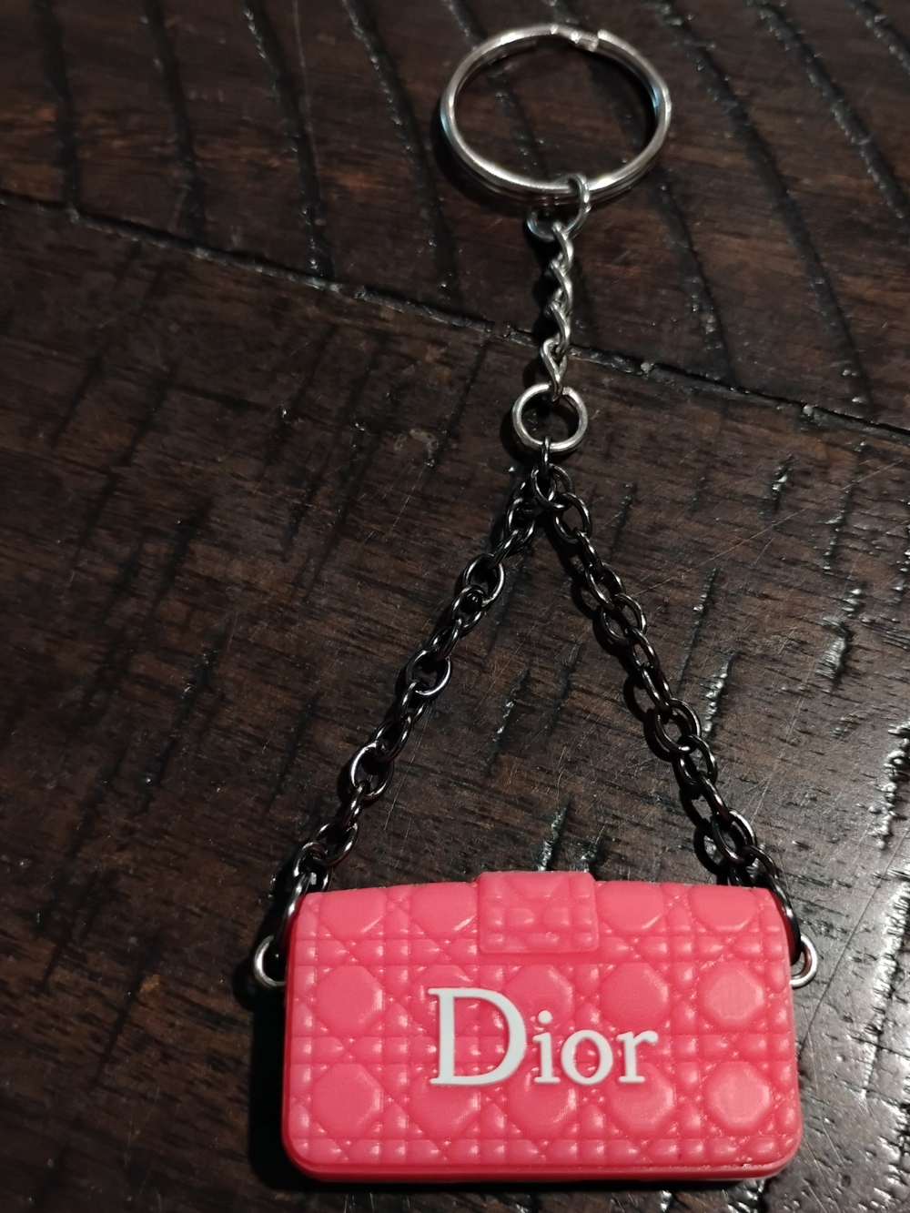 Pink Mini Bag Keychain